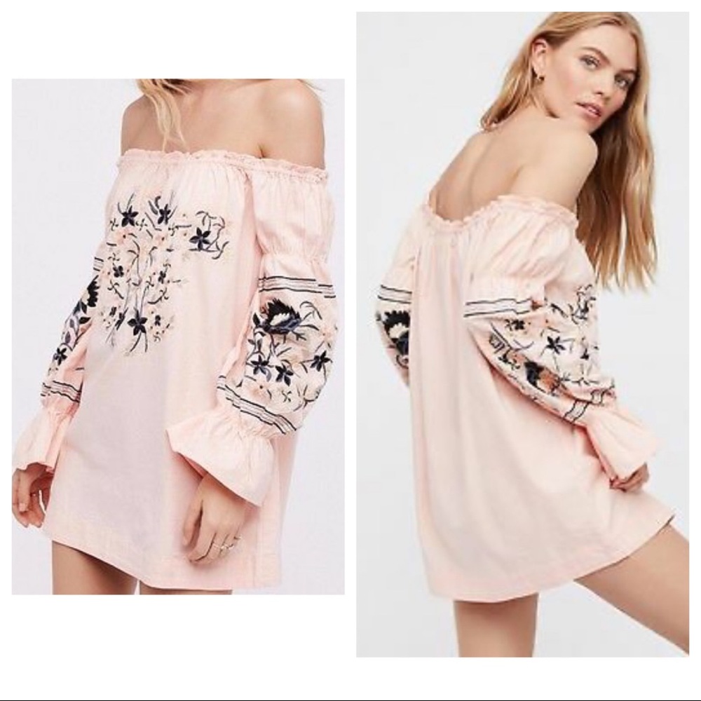NWT! FREE PEOPLE Enchanted Embroidered Fleur dress